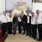 Equipe Nissan durante evento de premiação