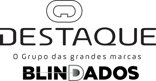 Novo logotipo Grupo Destaque Blindados.